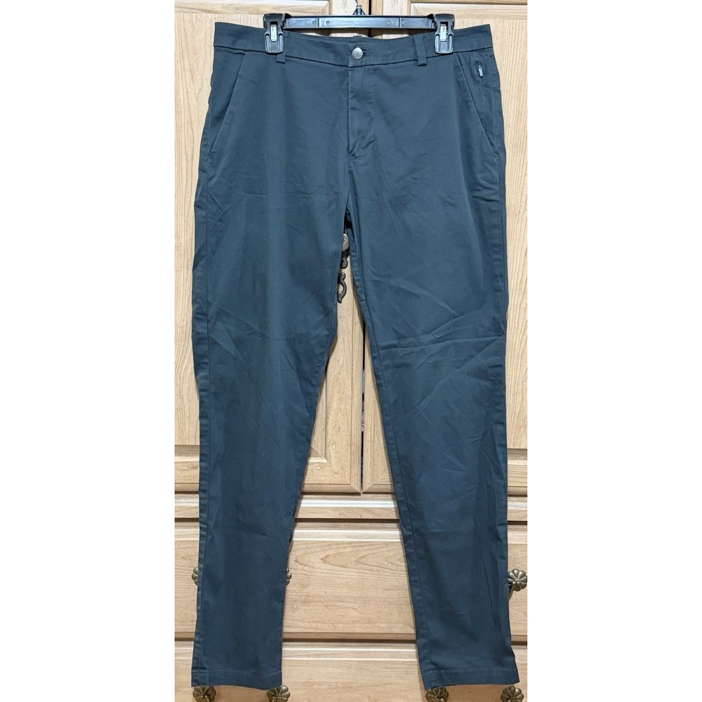 Lululemon ABC Slim Fit Trouser Pants Men's Size 33 Teal Blue Warpstreme LM544OS
